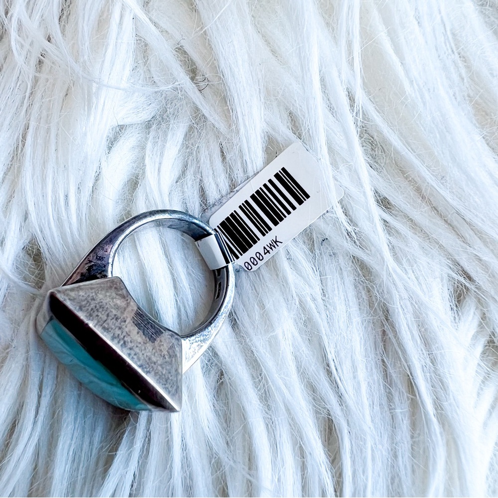 Rectangle Turquoise Ring 5 - image 4